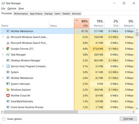 mcafee chromium container delegate|Solved: constant high CPU usage by mcafee .